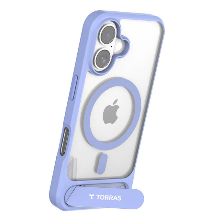 Torras Pstand Series Case for iPhone 16 (blue)