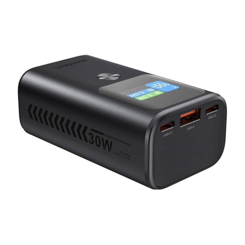 Choetech B701 powerbank, 10000mAh, PD 30W (szürke) Choetech B701 powerbank, 10000mAh, PD 30W (szürke)