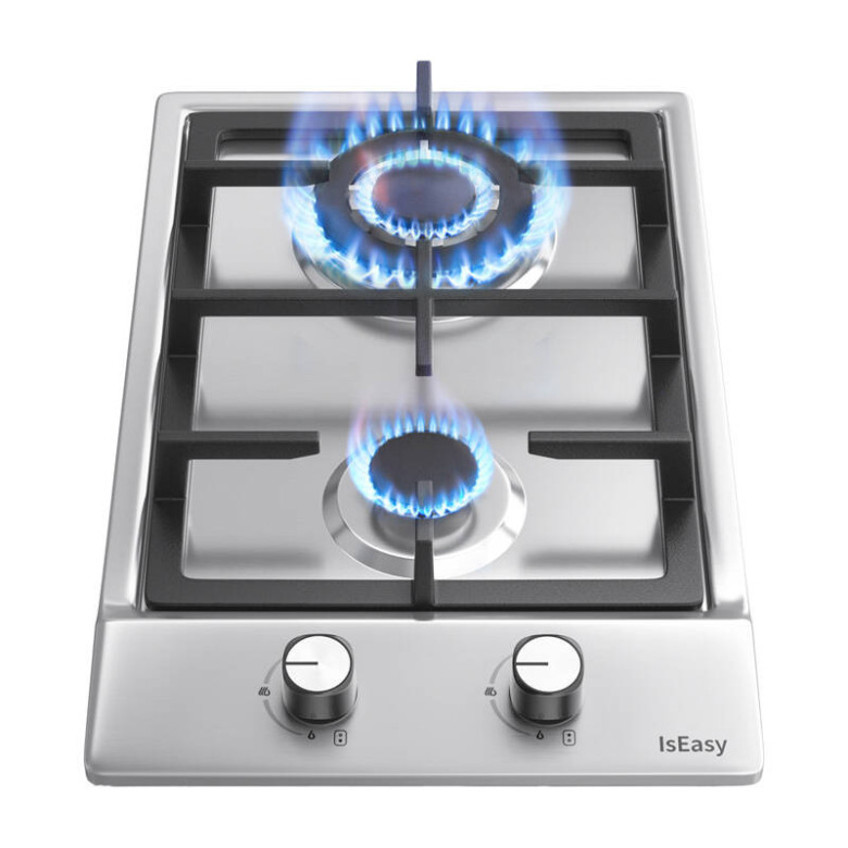 Gas stove IsEasy Two-zones MGBS-312A (Stainless steel)