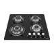 Glass Panel Gas Stove IsEasy MGBG-604B Four-zones