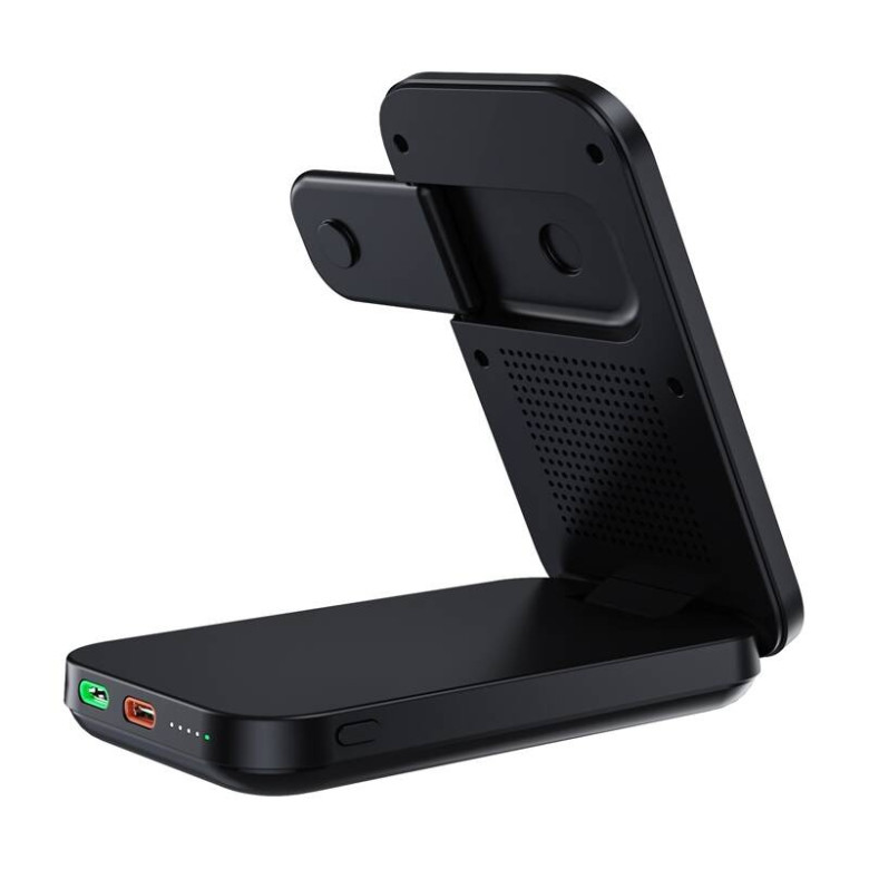 3in1 Mag Charger Holder Choetech B750 10000mAh Qi2 (Black) 3in1 Mag Charger Holder Choetech B750 10000mAh Qi2 (Black)