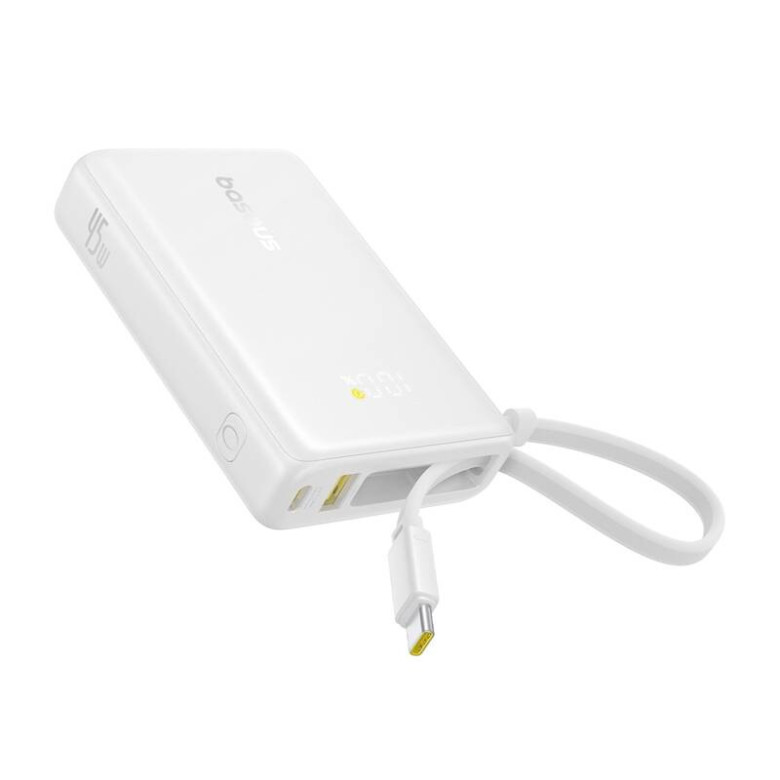 Baseus PicoGo Digital Display PowerBank 10000mAh 45W (white)