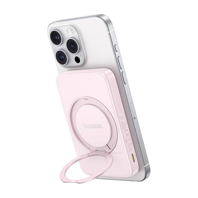 Baseus PicoGo Qi2 powerbank with stand 5000mAh 20W (Pink)
