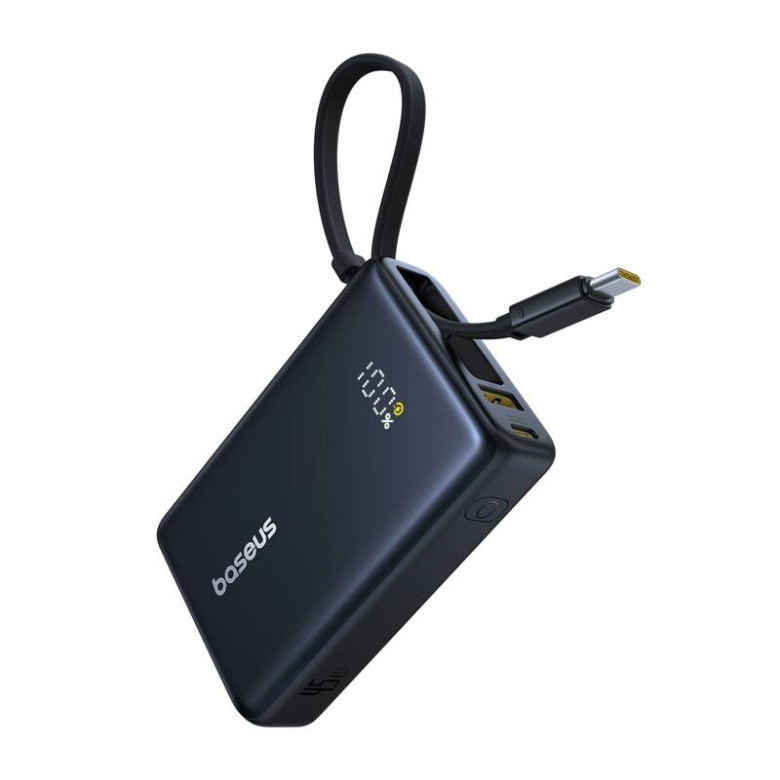 Baseus PicoGo Digital Display Power Bank 10000mAh 45W (black)