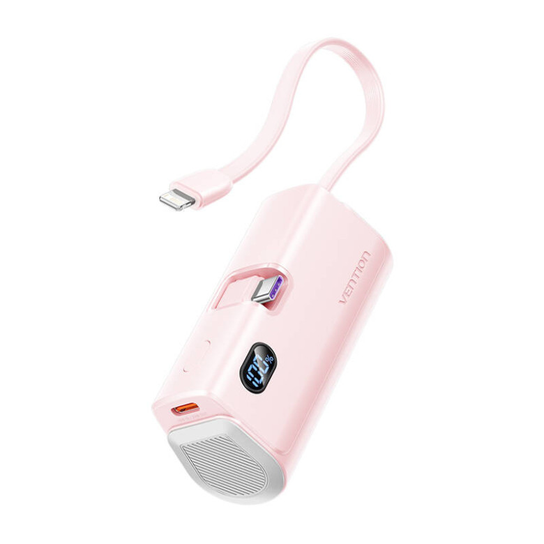 PowerBank Vention LED Display 4800mAh 22.5W FHQP0 (Pink)