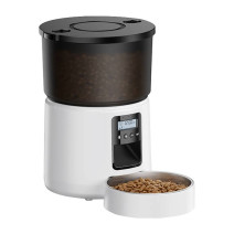 Automatic Pet Feeder Button Version Rojeco 3L (White) Automatic Pet Feeder Button Version Rojeco 3L (White)