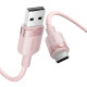 USB 2.0 A Male to C Male 3A Cable Vention CTNPF 1M (Pink)