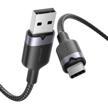 USB 2.0 A Male to C Male 3A Cable Vention CTNBH 2M (Black) USB 2.0 A Male to C Male 3A Cable Vention CTNBH 2M (Black)