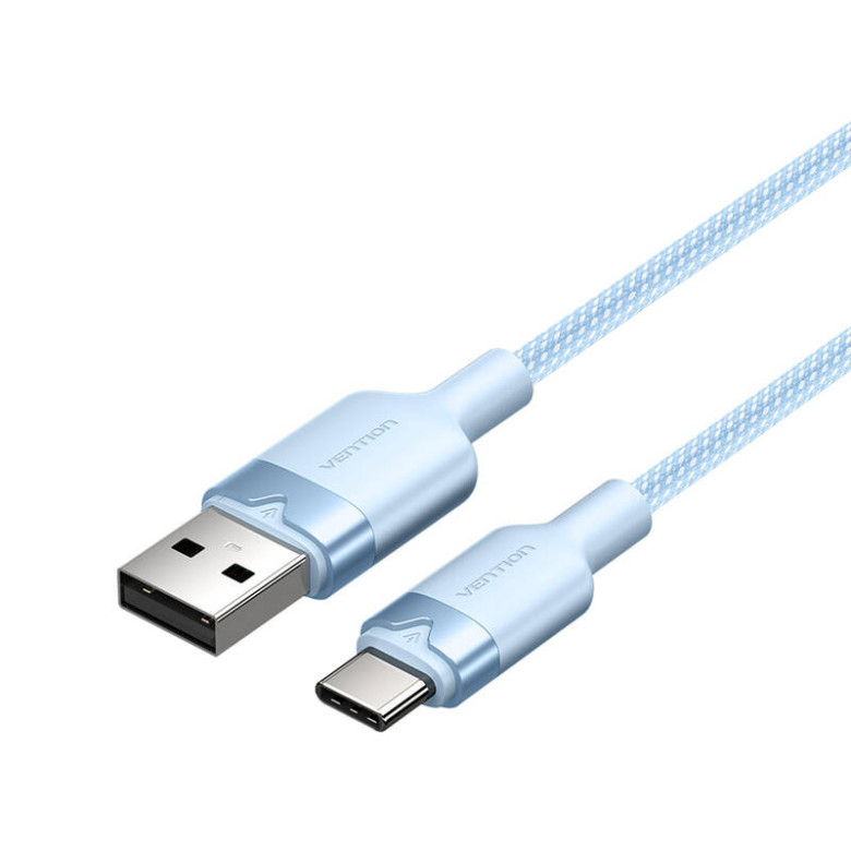 USB 2.0 A Male to C Male 3A Cable Vention CTNLH 2M (Blue)