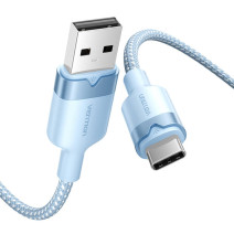 USB 2.0 A Male to C Male 3A Cable Vention CTNLH 2M (Blue)