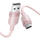 USB 2.0 A Male to C Male 3A Cable Vention CTNPH 2M (Pink)