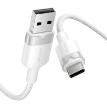 USB 2.0 A Male to C Male 3A Cable Vention CTNWH 2M (White)