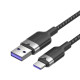 USB 2.0 A Male to C Male 6A Cable Vention CTOBF 1M (Black)