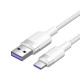 USB 2.0 A - USB-C 6A Vention CTOWF 1M kábel (fehér)
