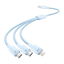 USB 2.0 A-3in1 3A kábel Vention CTPLG 1.5M (kék)