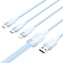 USB 2.0 A-3in1 3A kábel Vention CTPLG 1.5M (kék)