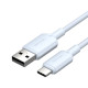 USB 2.0 A Male to C Male 3A Cable Vention CTQLF 1M (Blue)
