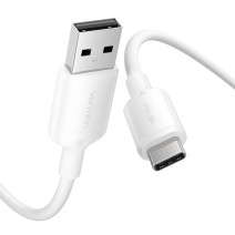 USB 2.0 A Male to C Male 3A Cable Vention CTQWF 1M (White) USB 2.0 A Male to C Male 3A Cable Vention CTQWF 1M (White)