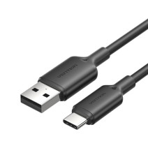 USB 2.0 A Male to C Male 3A Cable Vention CTQBH 2M (Black)