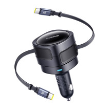 Enjoyment Max Car Charger C+C Cables 60W Black