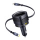CarCharger Baseus C+L & U+C Port 90W Black CarCharger Baseus C+L & U+C Port 90W Black