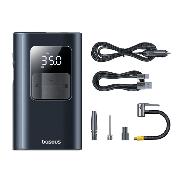 Tire Inflator Baseus PrimeTrip VA1 2-in-1 Black