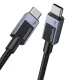 Cable USB-C to USB-C Ugreen L524 PD 3A 2m (gray)