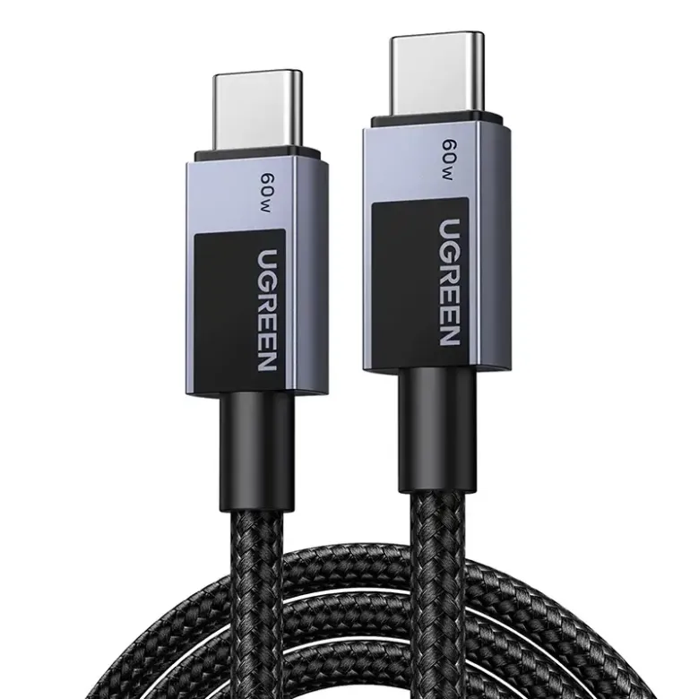 Cable USB-C 2.0 to USB-C 2.0 Ugreen L524 PD 3A 3m (gray)