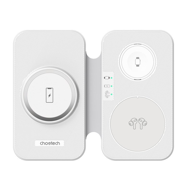 Wireless charger 3in1 Choetech  T616-F (white)