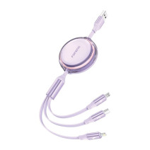 3-in-1 Retractable Cable Foneng X113 1.1M Purple 3-in-1 Retractable Cable Foneng X113 1.1M Purple