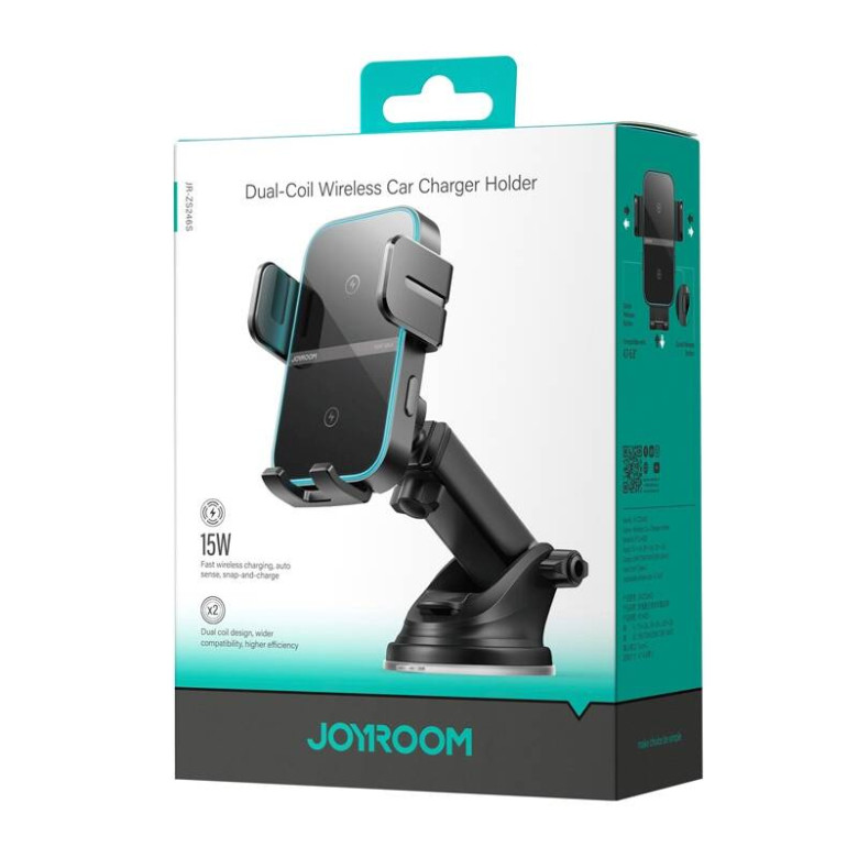 Car Charger Holder Dashboard Joyroom JR-ZS246 (black) Car Charger Holder Dashboard Joyroom JR-ZS246 (black)