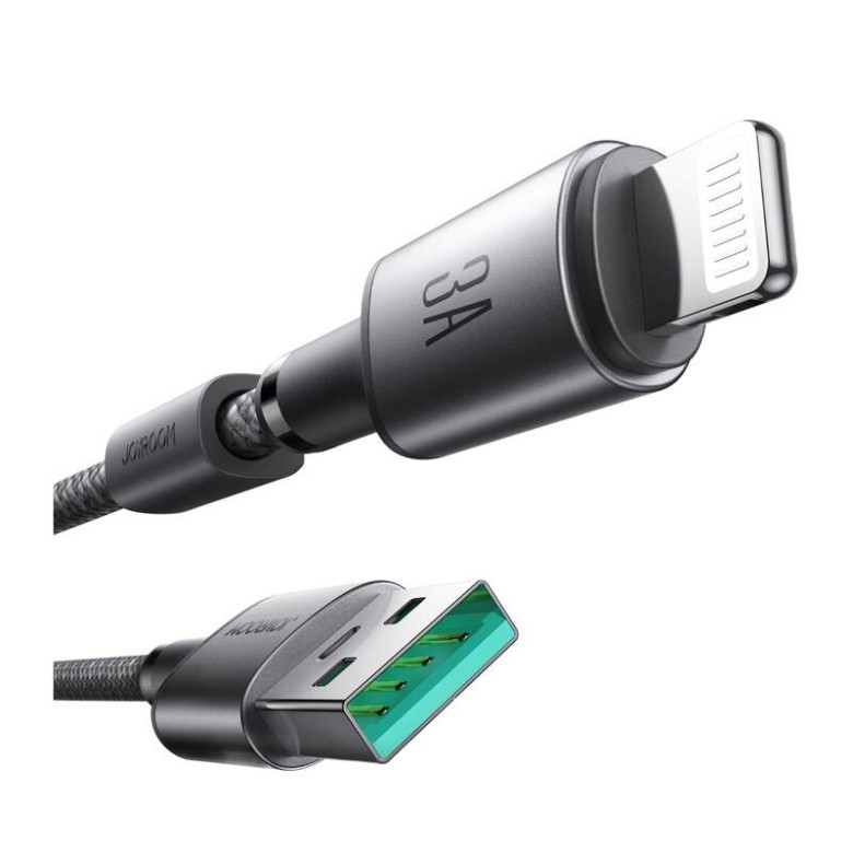 Cable Joyroom S-A50 Unlimited 3A USB - Lightning 1.2m gray