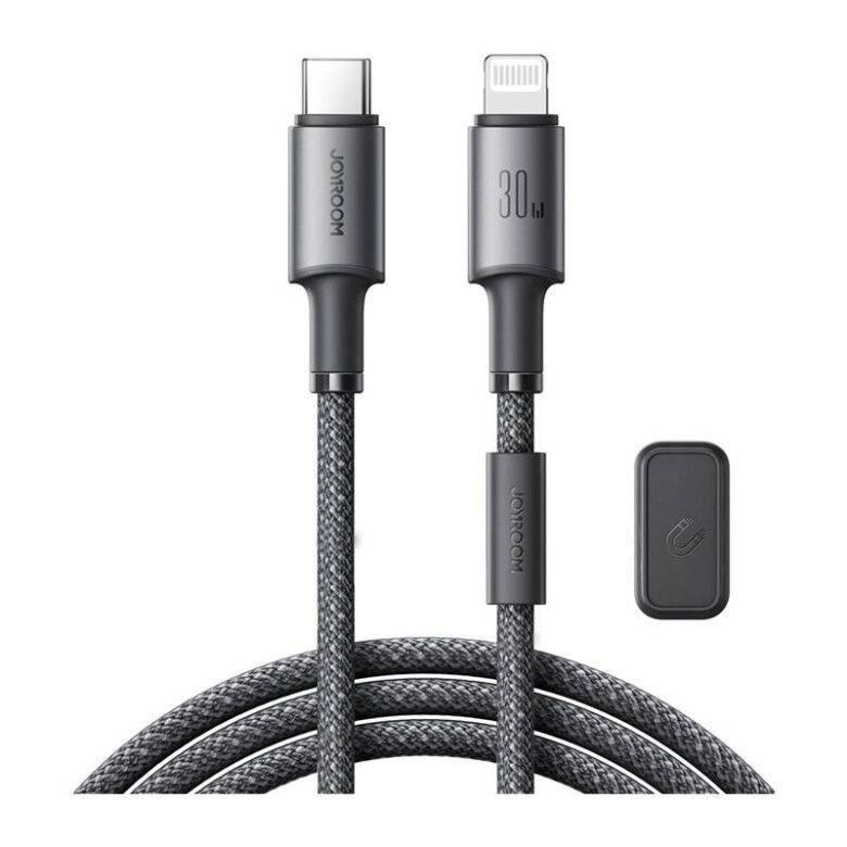 Cable USB-C Lightning Joyroom 30W, 1.2m Gray