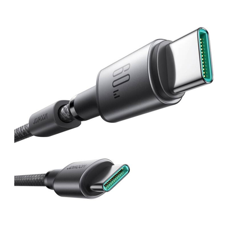 Cable USB-C - USB-C Joyroom S-A50 60W 1.2m Gray Cable USB-C - USB-C Joyroom S-A50 60W 1.2m Gray