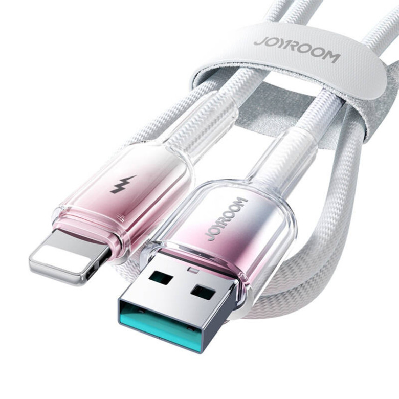 Cable USB-A Lightning Joyroom S-A42 3A 30W 1.2m White