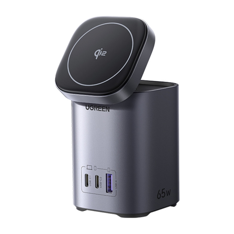 Desktop Fast Charger 2in1 UGREEN X555 USB + 2x USB-C, 65W, GaN