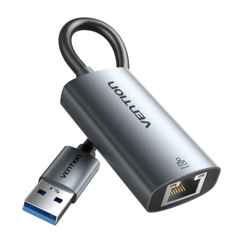 USB-A to Gigabit Ethernet Adapter Vention 0.15m USB-A to Gigabit Ethernet Adapter Vention 0.15m