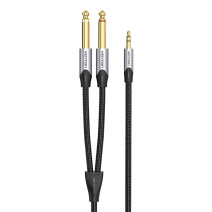 Audio cable 3.5mm male to 2x jack 6.35mm male Vention BARHL 10m