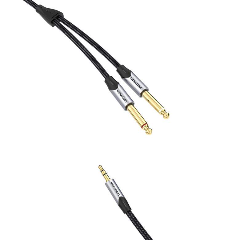 Audiokábel mini jack 3,5 mm-es jack 6,35 mm-es hím Vention BARHL 10m Audiokábel mini jack 3,5 mm-es jack 6,35 mm-es hím Vention BARHL 10m