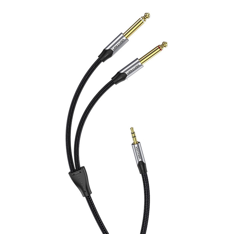 Audiokábel mini jack 3,5 mm-es jack 6,35 mm-es hím Vention BARHL 10m Audiokábel mini jack 3,5 mm-es jack 6,35 mm-es hím Vention BARHL 10m