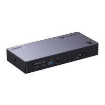Docking Station Ugreen Revodok Max 313 Thunderbolt 4 to 2x USB 3.0, USB 3.2, USB-C 3.2, HDMI 2.1, DisplayPort 1.4, SD/microSD, RJ45, AUX 3.5mm, PD 140W