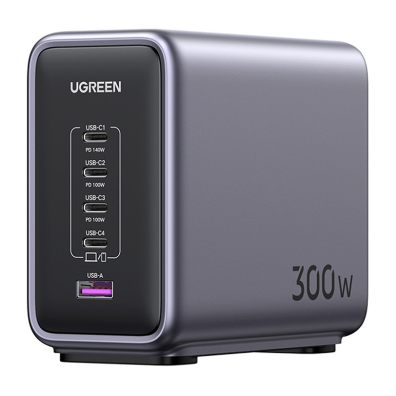UGREEN CD333 Nexode 300W 5-Port PD GaN Charger Grey