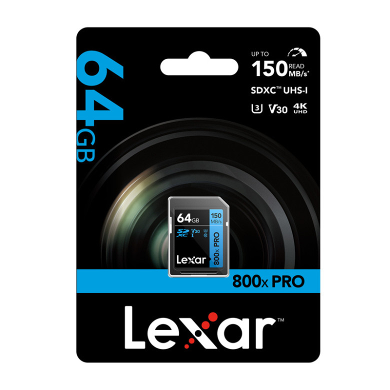 Lexar Professional 800x Pro SDXC 64GB memóriakártya