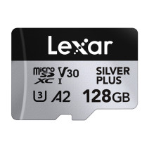 Karta pamięci Lexar High-Performance Silver Plus microSDXC 128GB + adapter