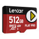 Lexar PLAY Pro microSD Express 7.1 512GB memóriakártya Lexar PLAY Pro microSD Express 7.1 512GB Lexar PLAY Pro microSD Express 7.1 512GB memóriakártya Lexar PLAY Pro microSD Express 7.1 512GB