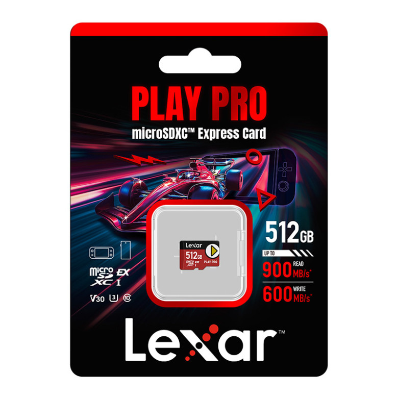Lexar PLAY Pro microSD Express 7.1 512GB memóriakártya Lexar PLAY Pro microSD Express 7.1 512GB