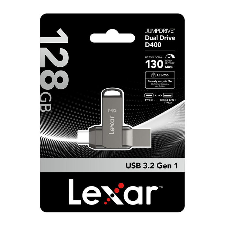 Pendrive Lexar Dual Type-C és Type-A USB 3.1 128GB