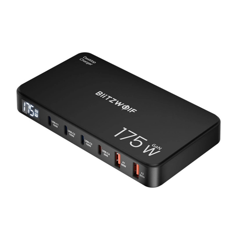 Charging Station 6in1 Blitzwolf BW-S30 4xUSB-C + 2xUSB 175W