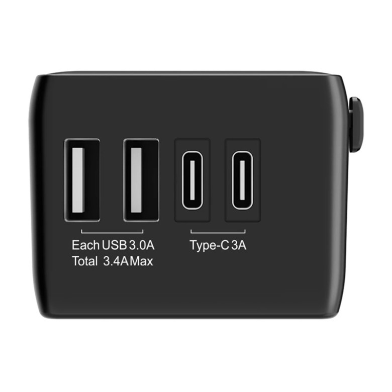 Travel Adapters 4in1 Blitzwolf BW-TA1 2xUSB + C + PD 20W