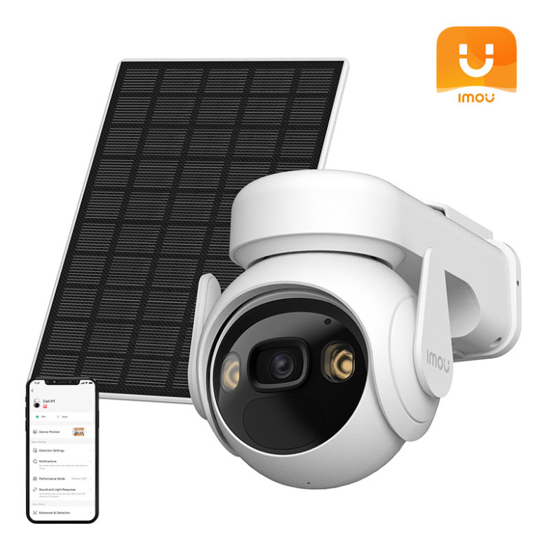 Forgatható kültéri WiFi kamera napelemmel IMOU Cell PT kit lite (C típus)